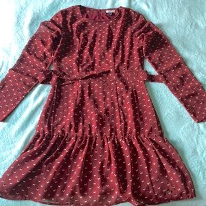 “Mismash” Maroon Dress